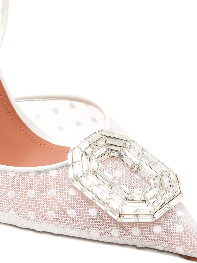 Camelia Sling 90 polka-dot crystal-embellished pumps 4