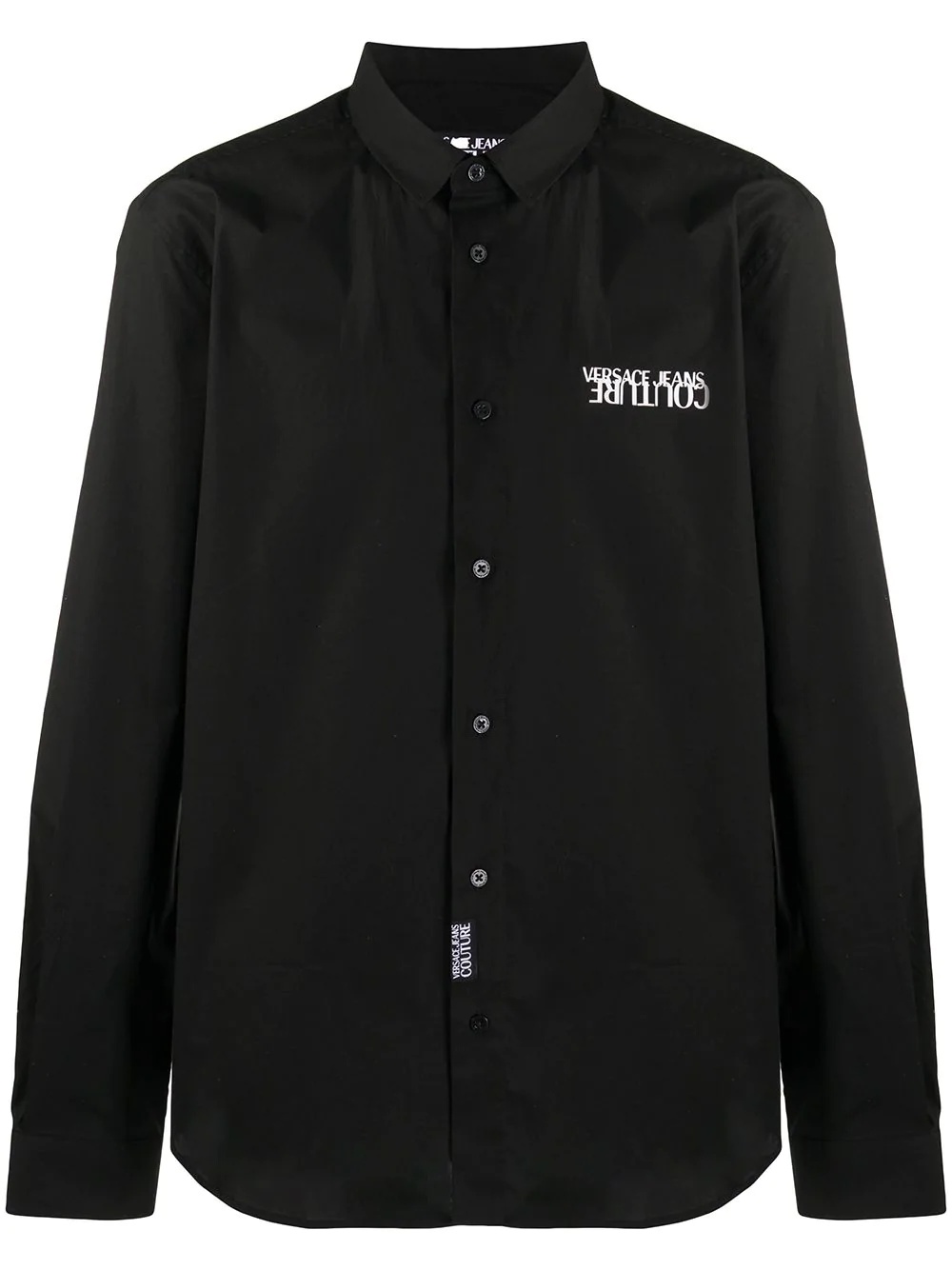 embroidered logo shirt  - 1