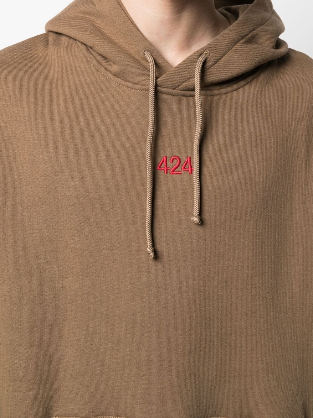 logo drawstring hoodie - 5