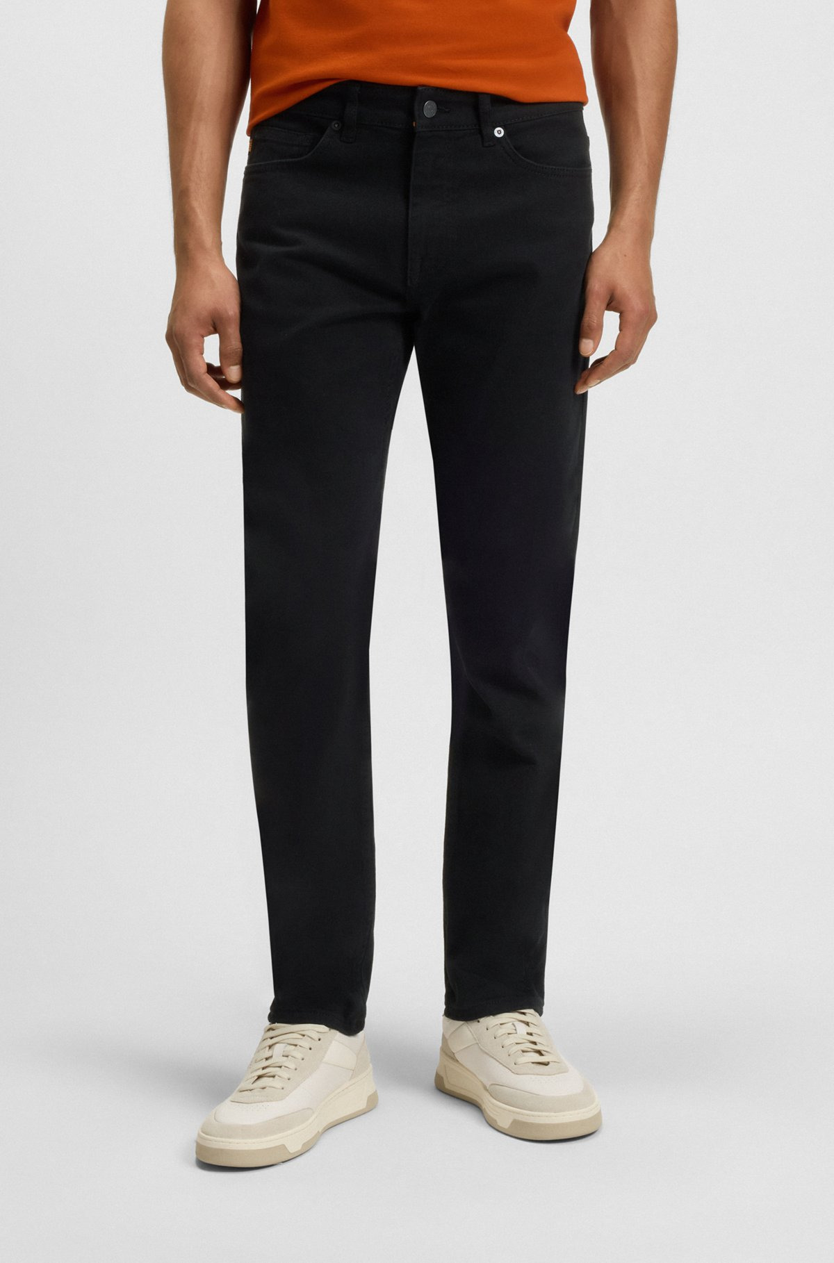 DELAWARE SLIM-FIT JEANS IN STAY-BLACK COMFORT-STRETCH DENIM - 2