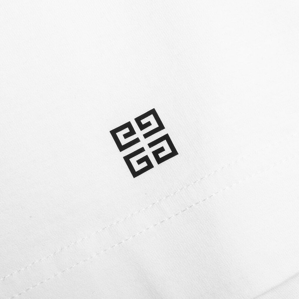 GIVENCHY SLIM FIT REVERSE PRINT T-SHIRT - WHITE - 5