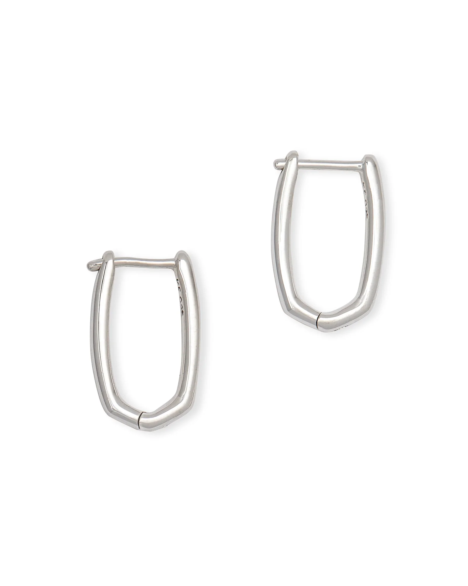 Ellen Huggie Earrings in Sterling Silver - 1