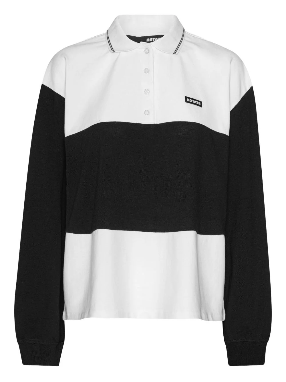 organic cotton-blend polo top - 1