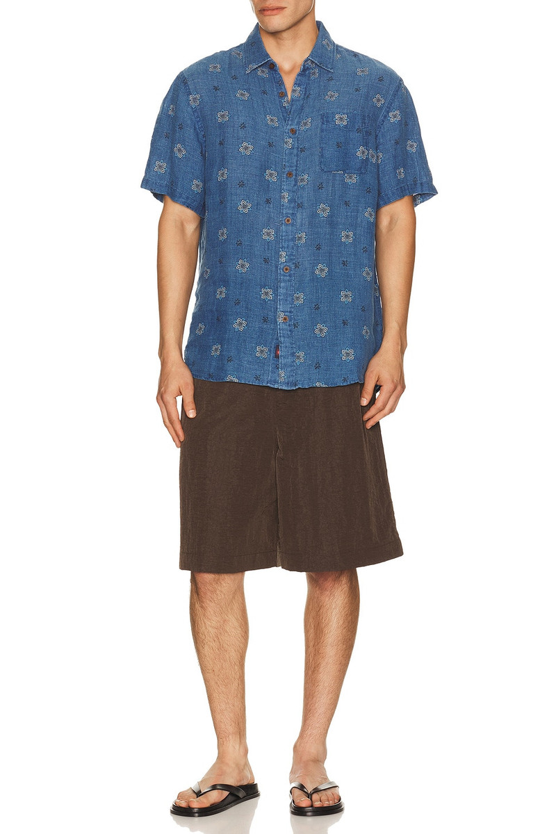 FAHERTY Short Sleeve Palma Linen Shirt outlook