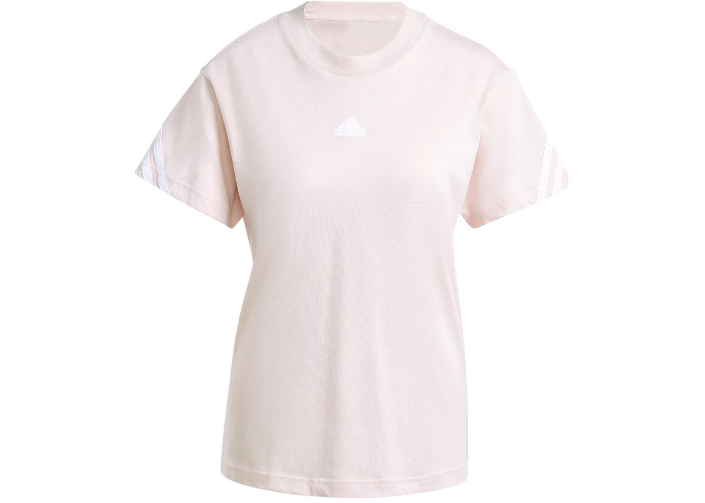 adidas Women's Future Icons 3-Stripes T-Shirt Sandy Pink - 1