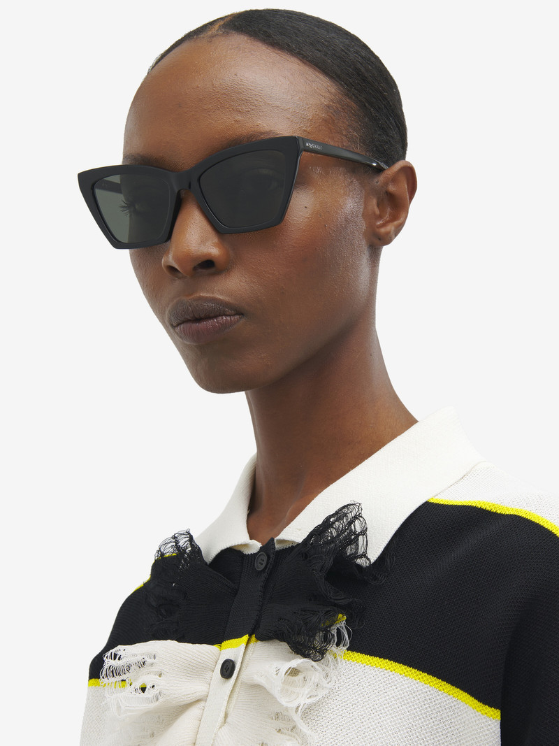 Alexander McQueen Spike Geometric Cat-eye Sunglasses outlook