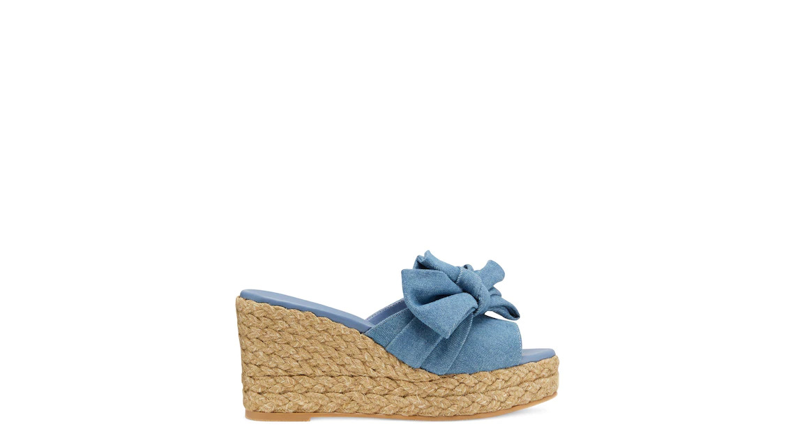 Loveknot Espadrille Wedge Slide - 1