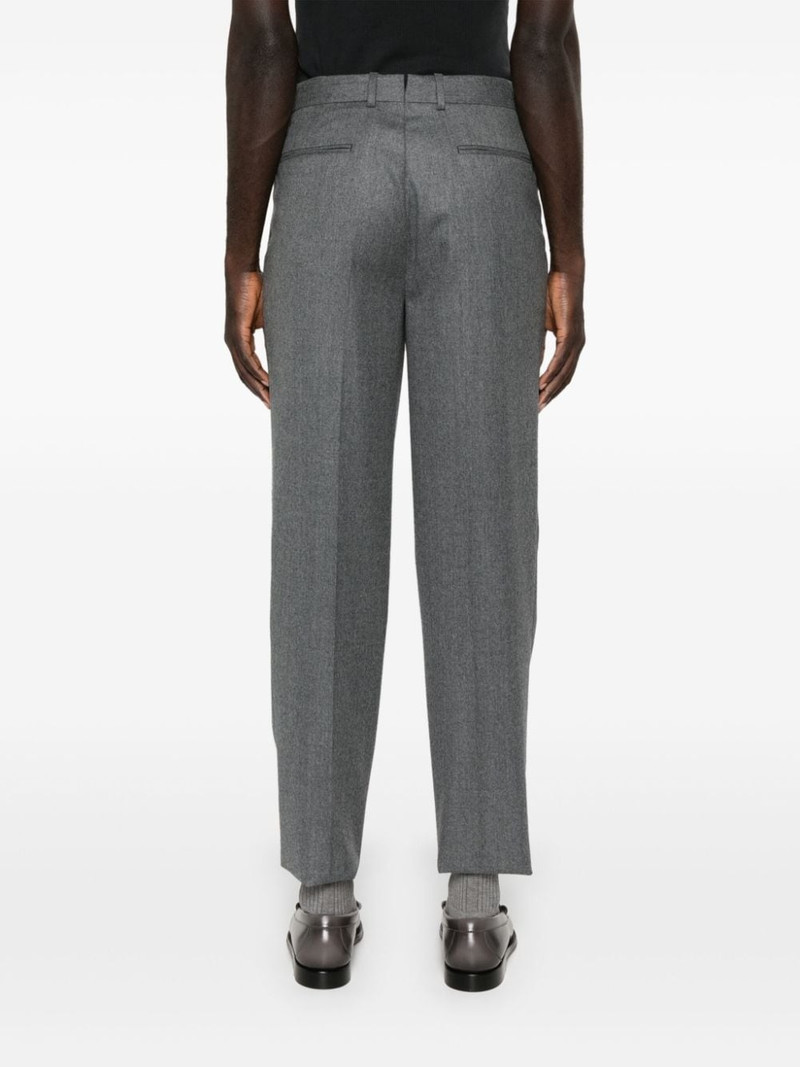 slim-cut wool trousers 4