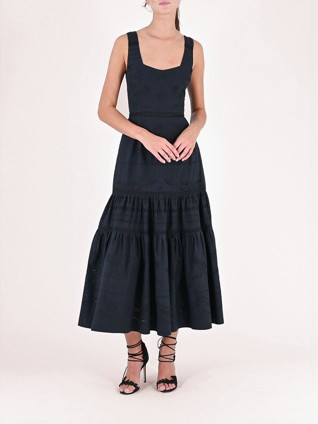VOILE TIERED MAXI DRESS - 1