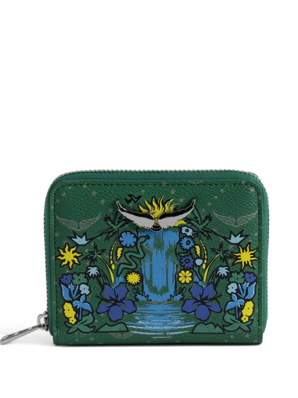 Mini ZV monogram-print wallet - 1