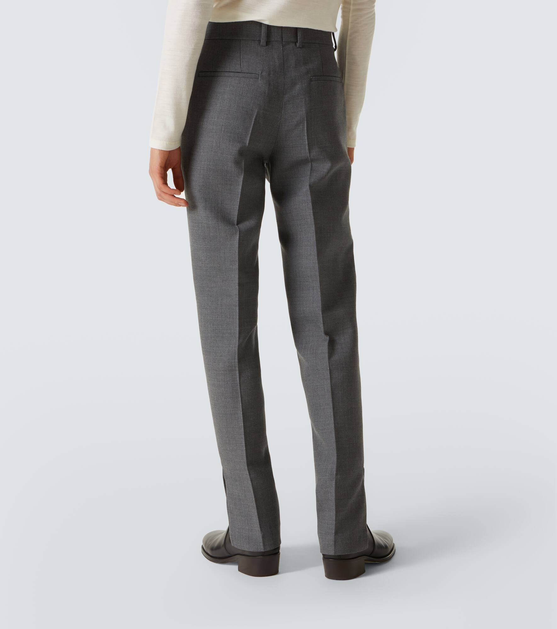 Virgin wool tapered pants - 4