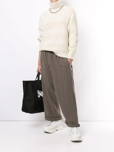 UNDERCOVER check oversized trousers outlook