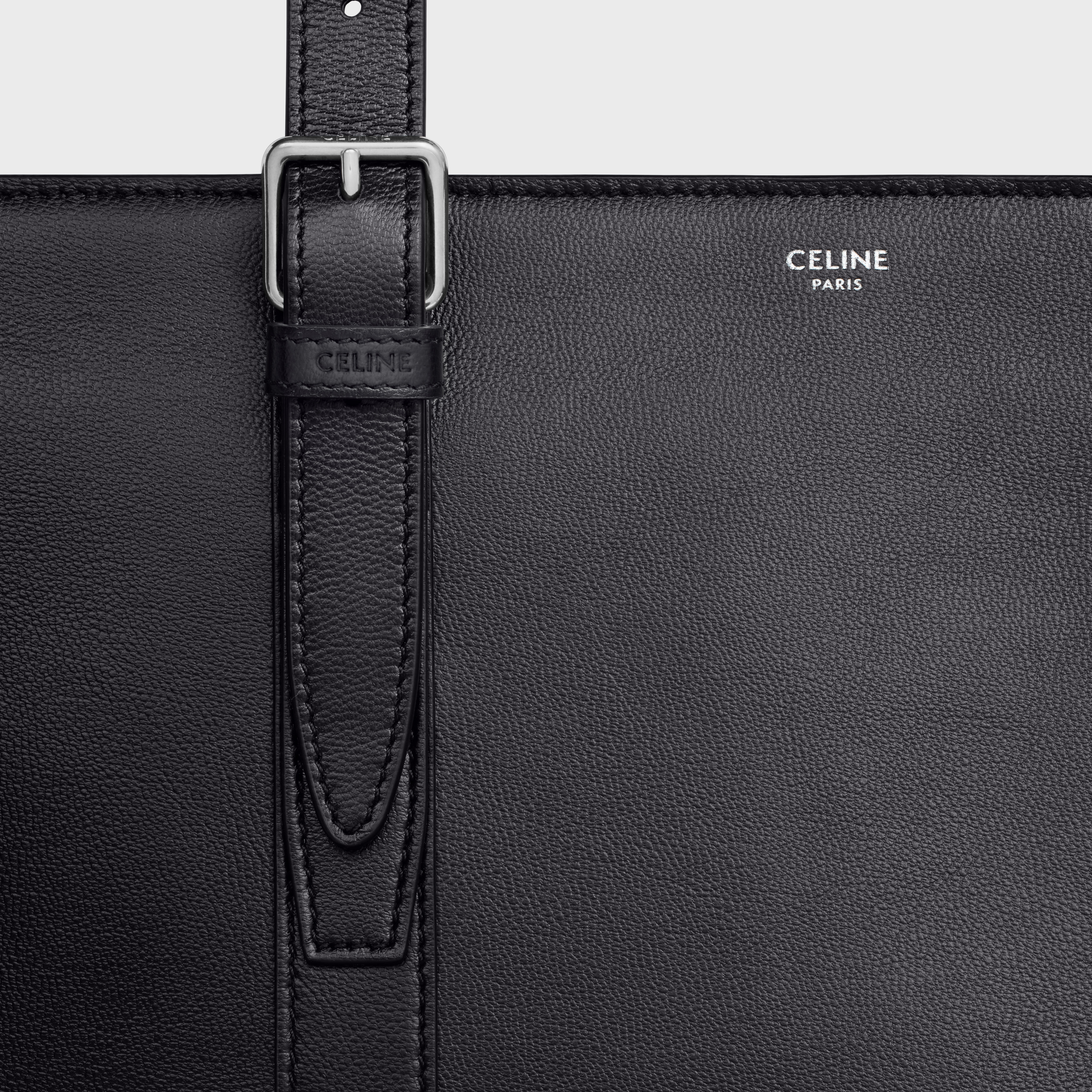 CABAS WITH BUCKLE in SMOOTH CALFSKIN - 4