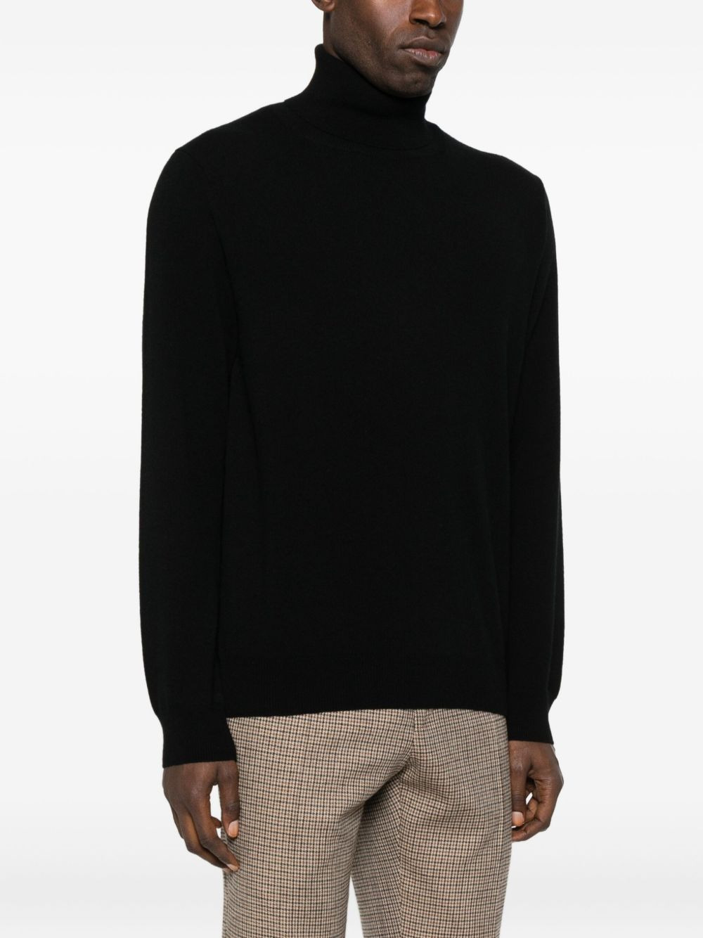 stripe-detail turtleneck sweater - 3