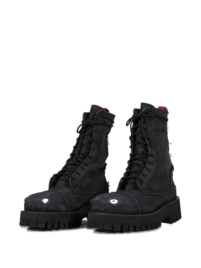 424 distressed-effect boots outlook