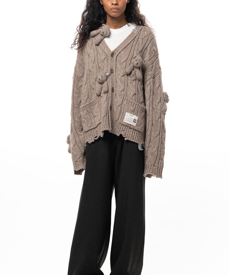 "PINK HOUSE x MMY" Bear Motif Knit Cardigan 8