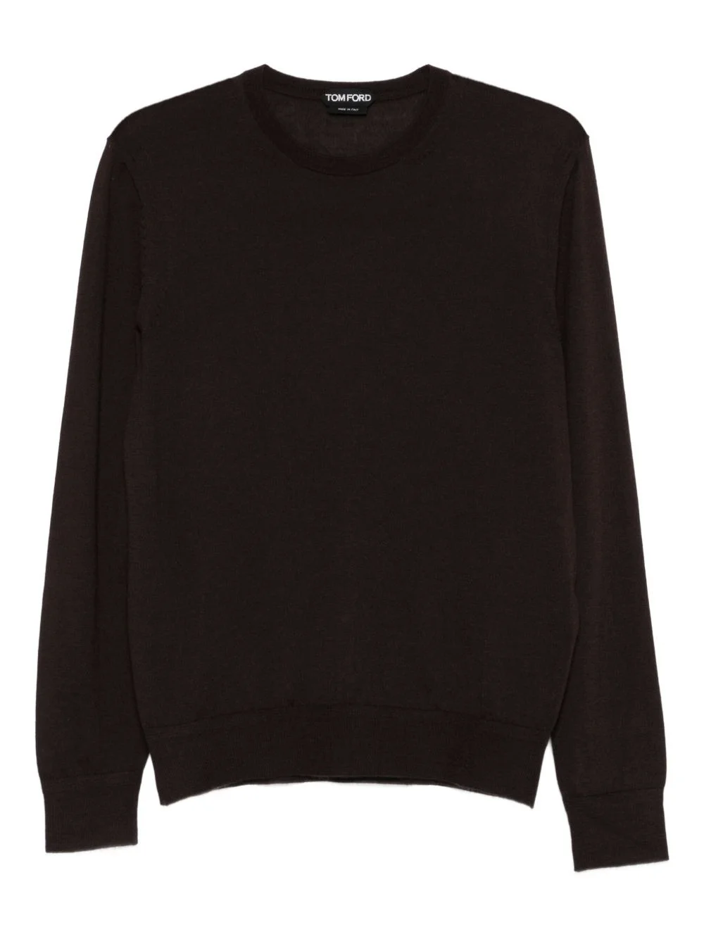 crew-neck cashmere-blend sweater - 1