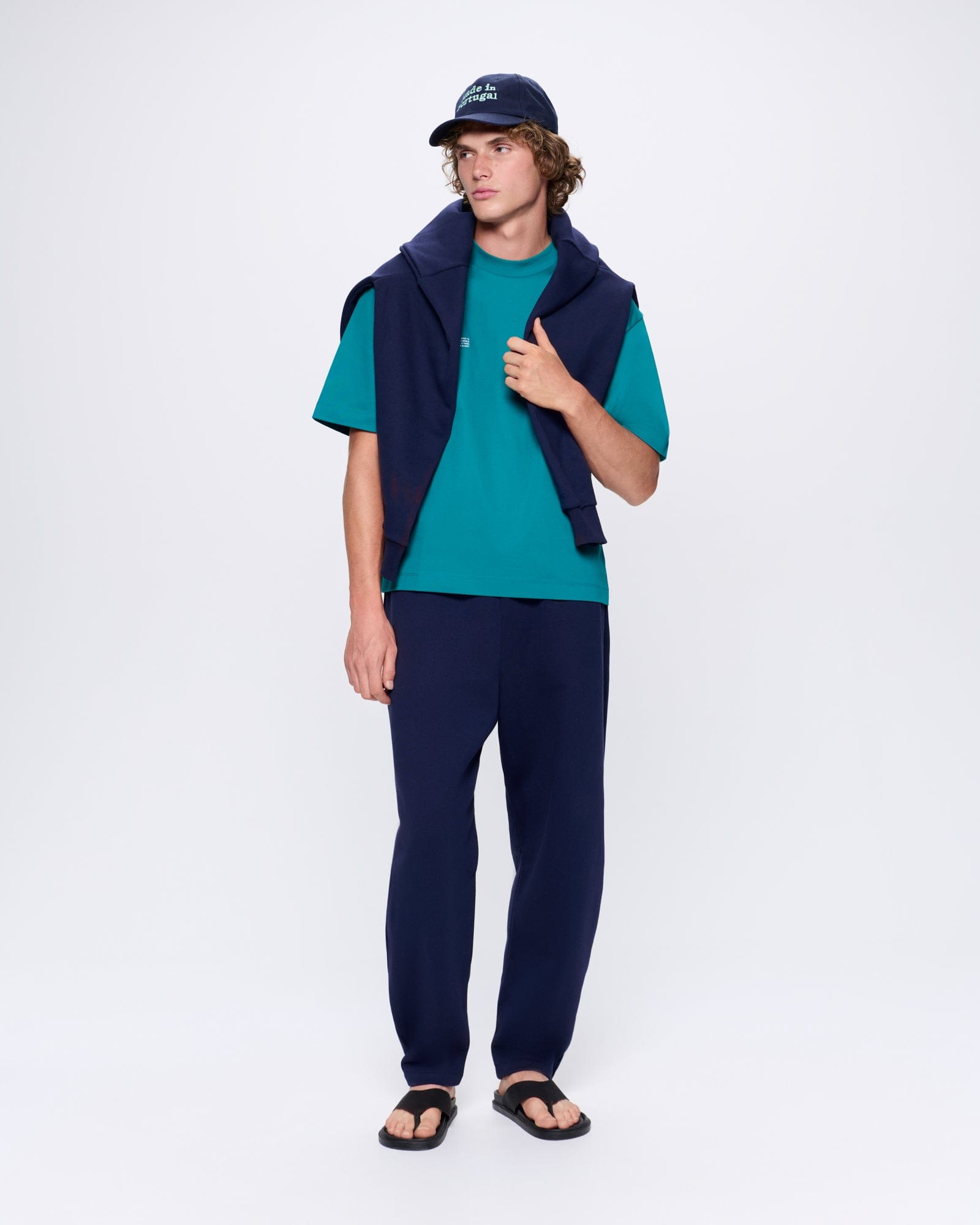 Mens Interlock Oversized T-Shirt - Malachite Green - 3