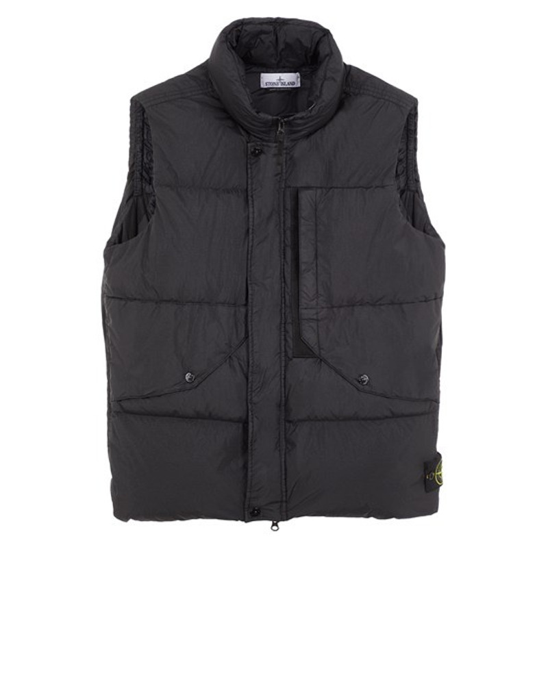 G0423 GARMENT DYED CRINKLE REPS RECYCLED NYLON DOWN BLACK 1