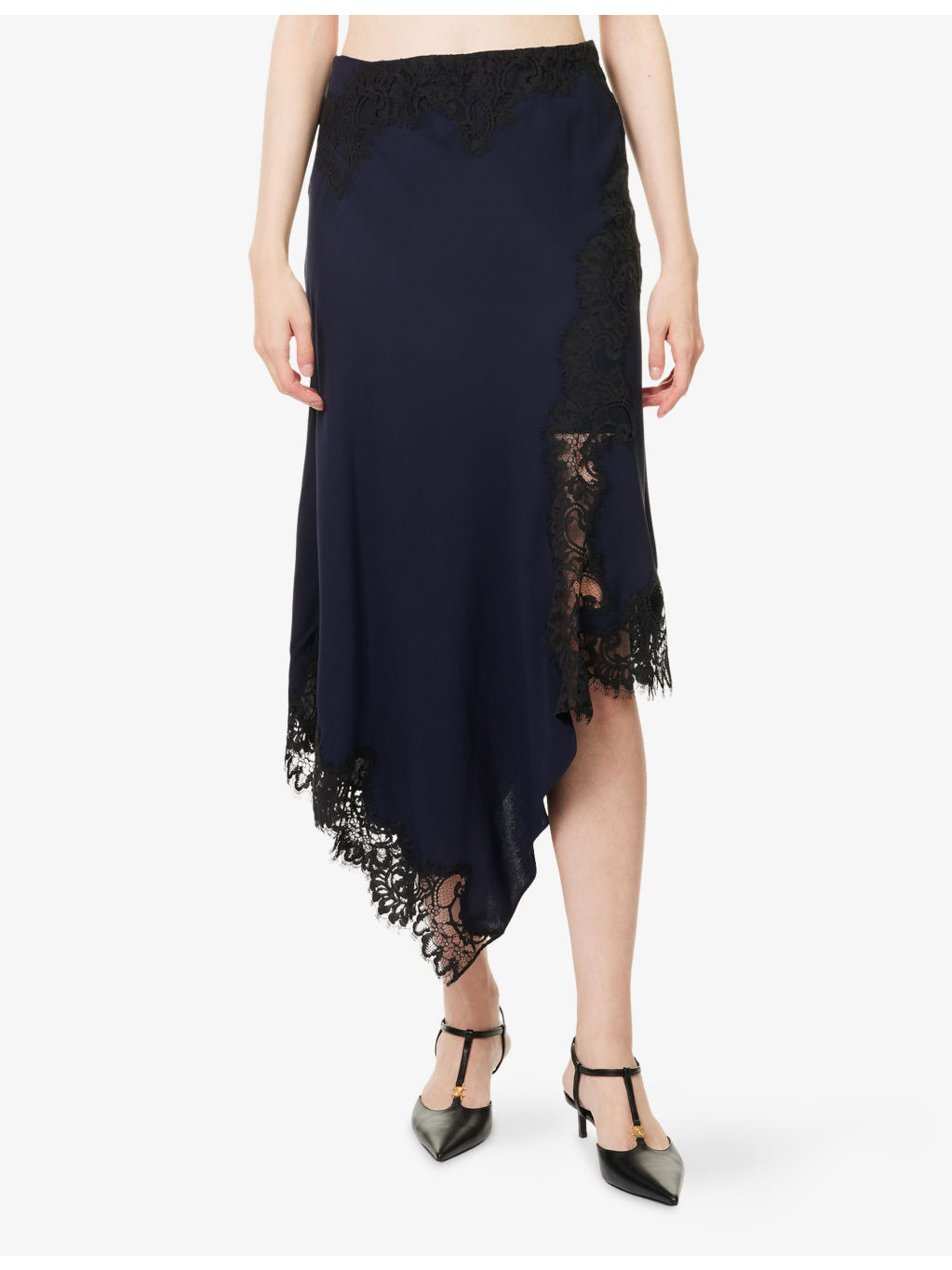 Hartley Asymmetric Woven Midi Skirt - 3