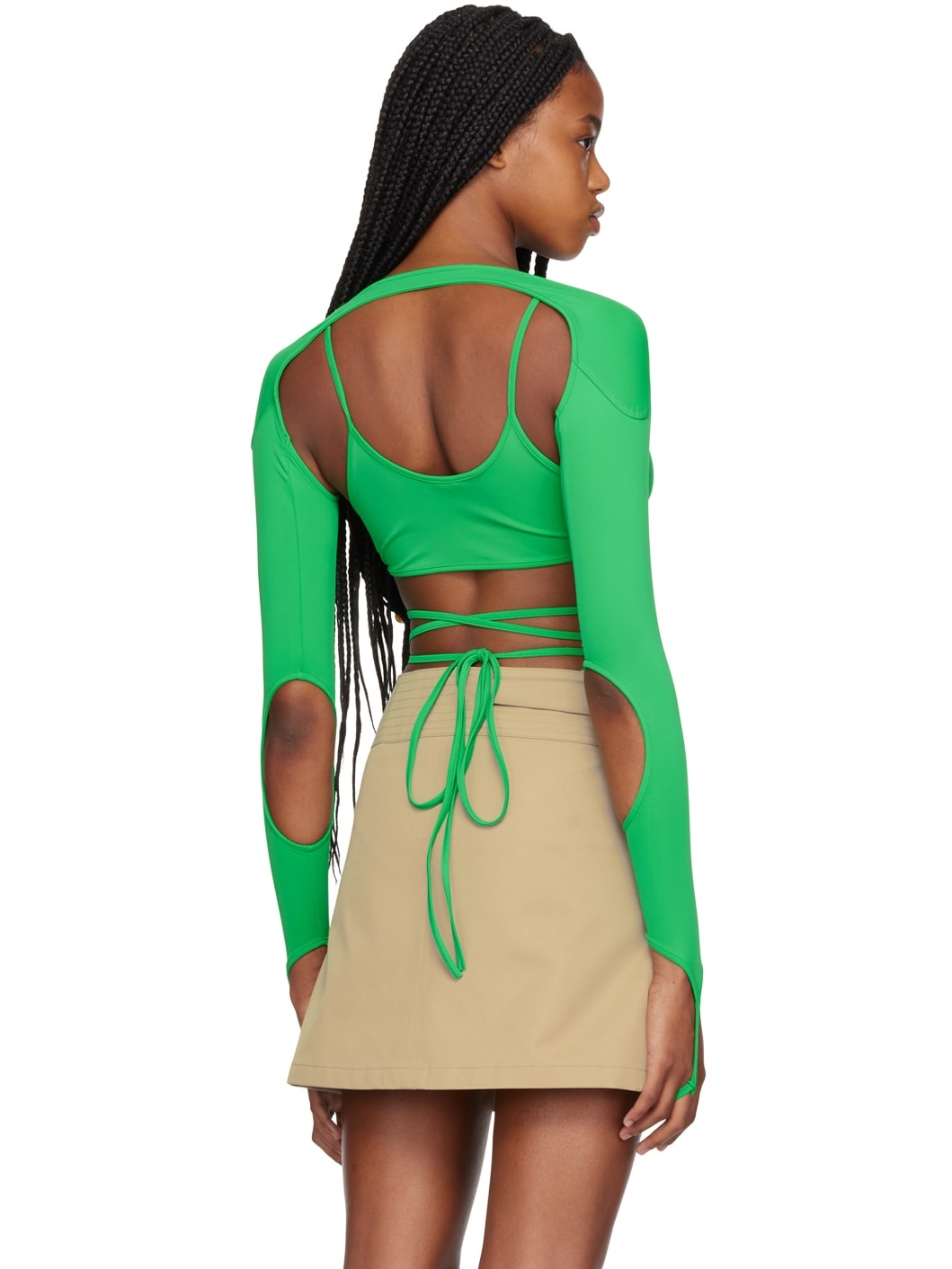 Green Karina Long Sleeve T-Shirt - 3