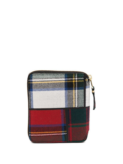 Comme Des Garçons tartan patchwork wallet outlook