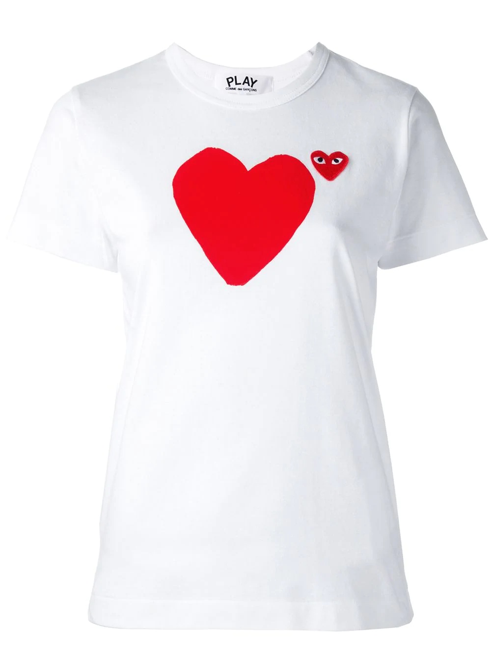 heart print T-shirt - 1