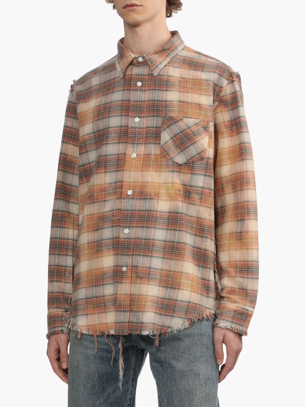 check-pattern shirt - 3