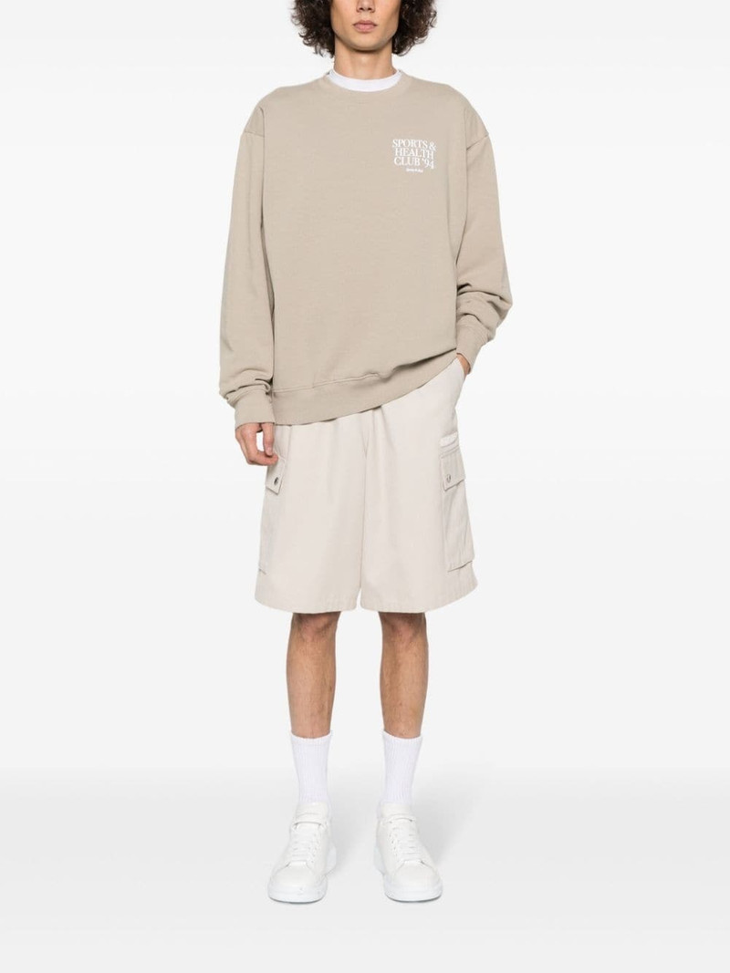 Sporty & Rich logo-print cotton sweatshirt outlook