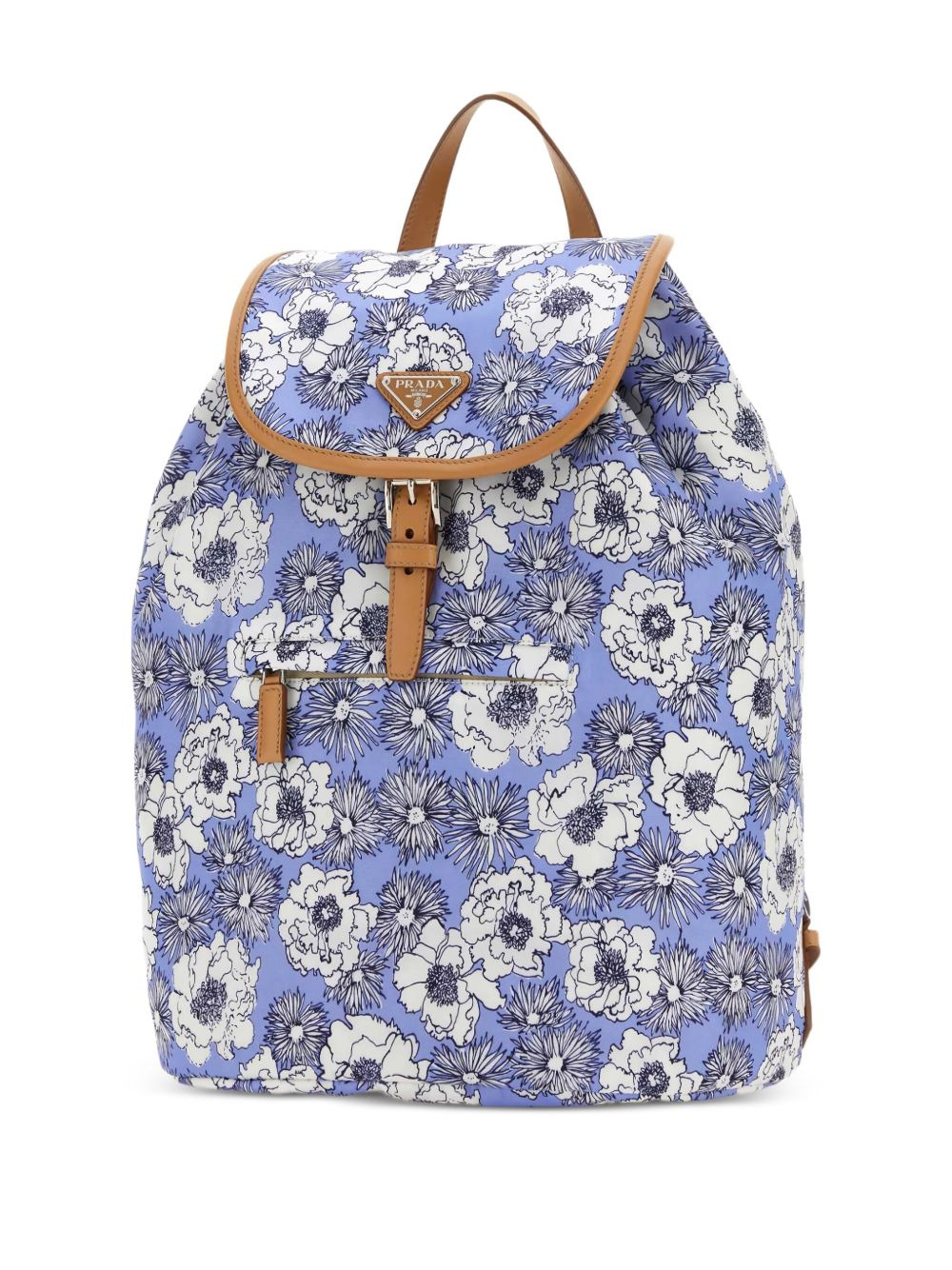floral-print backpack - 3
