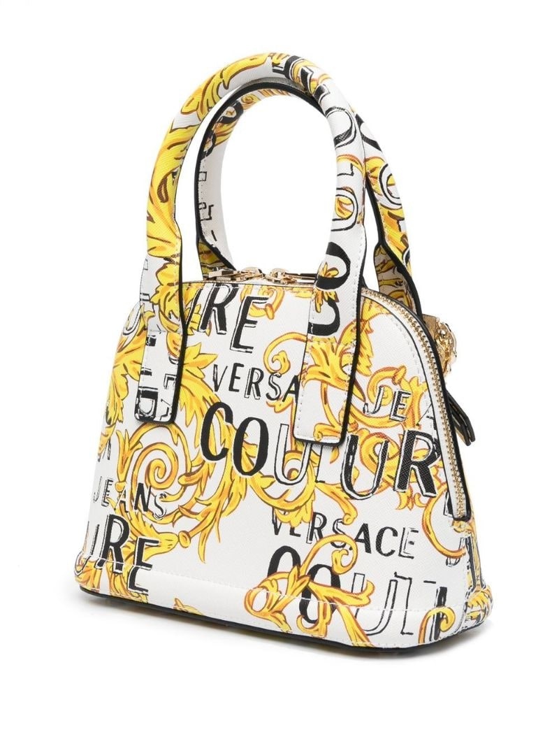Barocco-print logo-buckle tote bag - 5