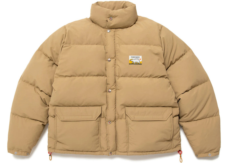 Human Made Polar Bear Down Jacket Beige - 1