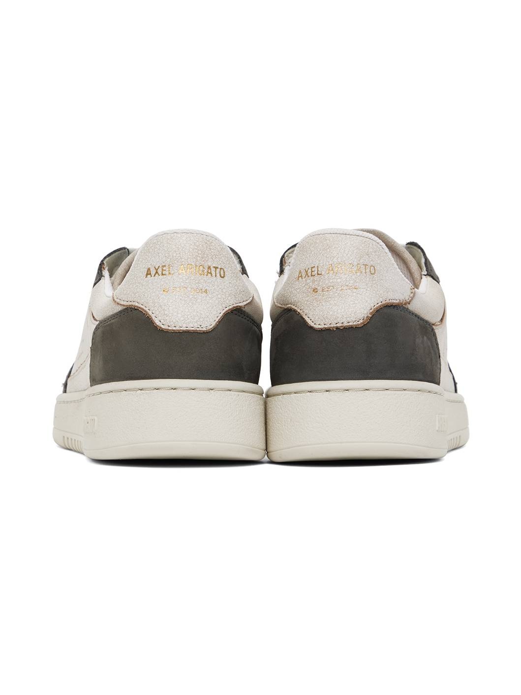 Beige & Gray Dice Lo Sneakers - 2