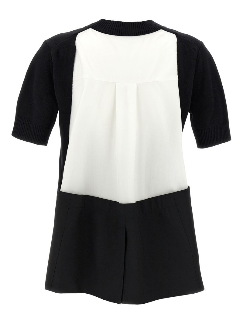 sacai asymmetrical T-shirt outlook