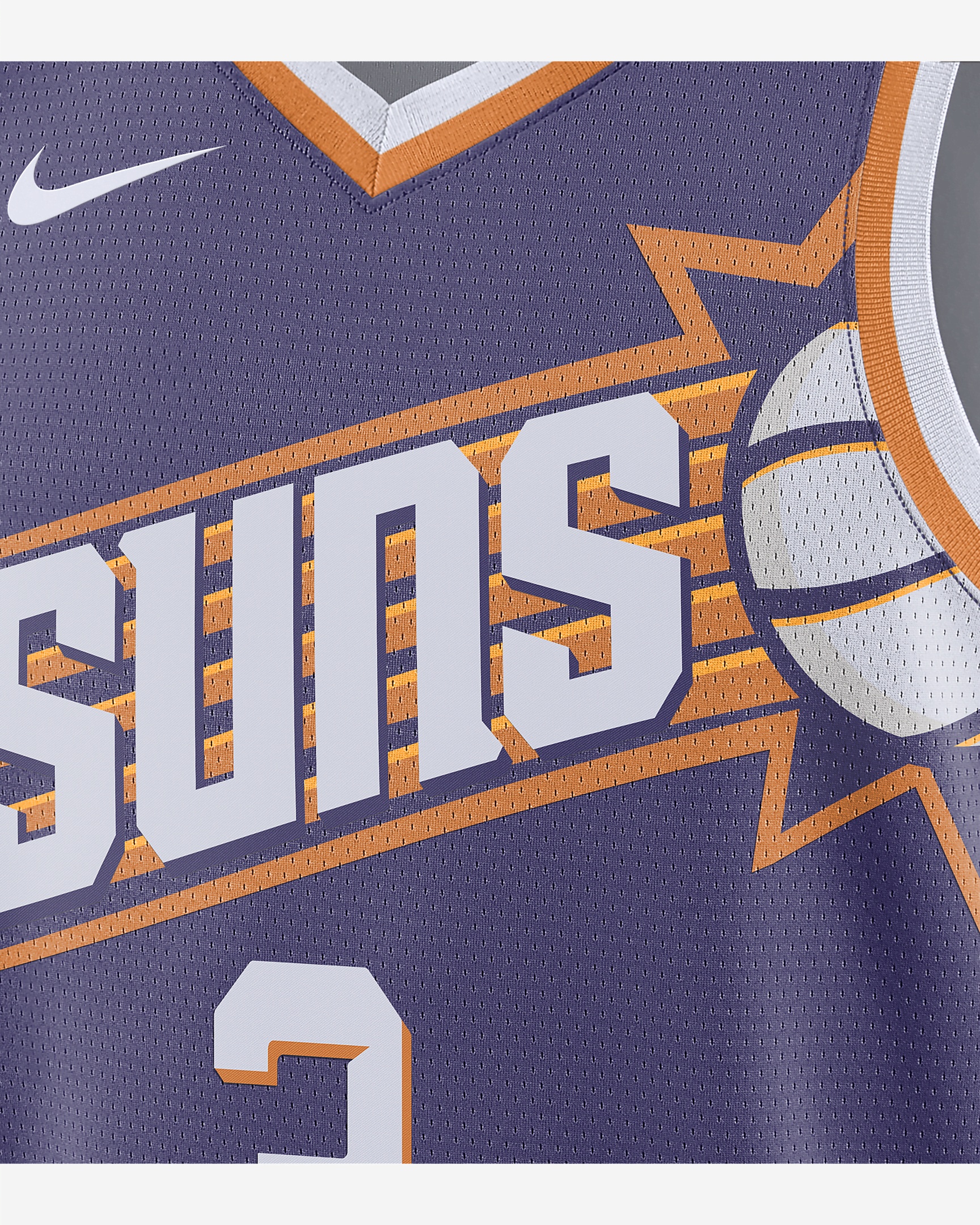 Phoenix Suns 2023/24 Icon Edition Nike Men's Dri-FIT NBA Swingman Jersey - 3