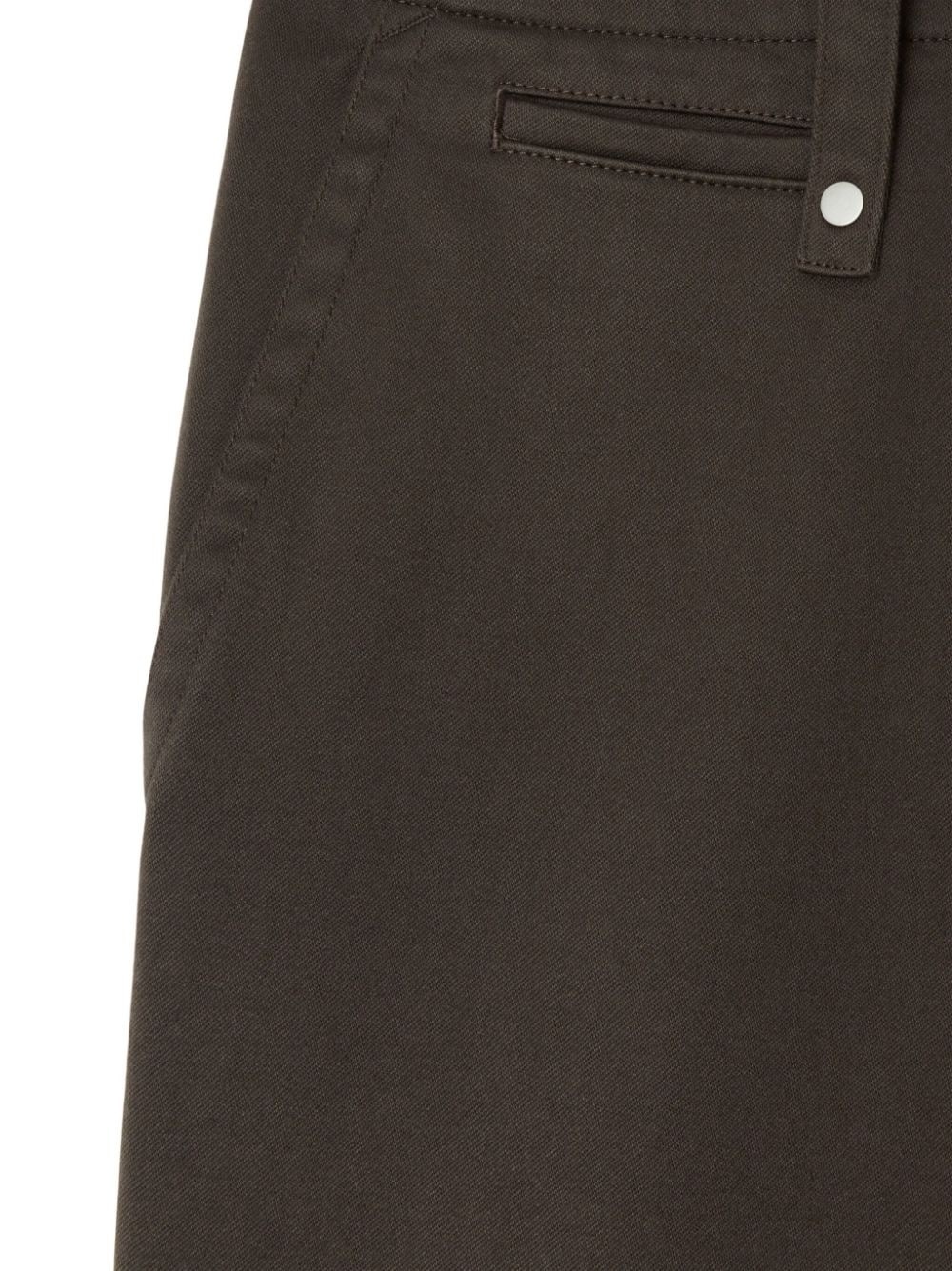 wide-leg cotton trousers - 5