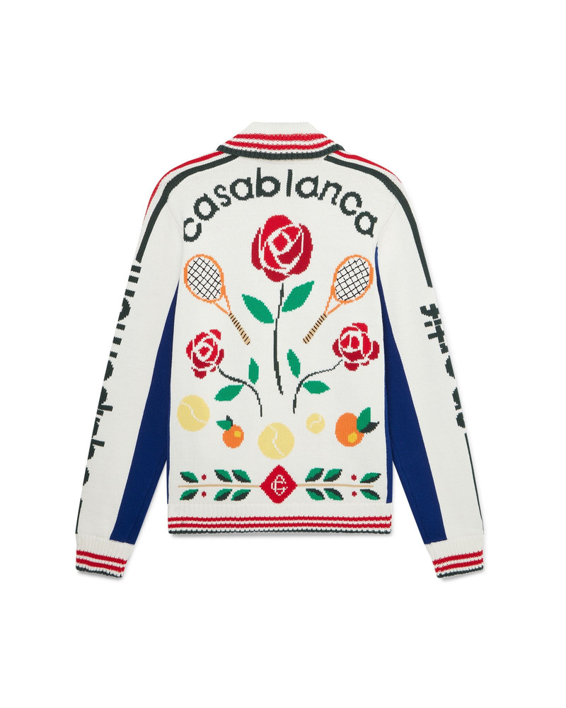 CASABLANCA Laurel Intarsia Knit Jacket outlook