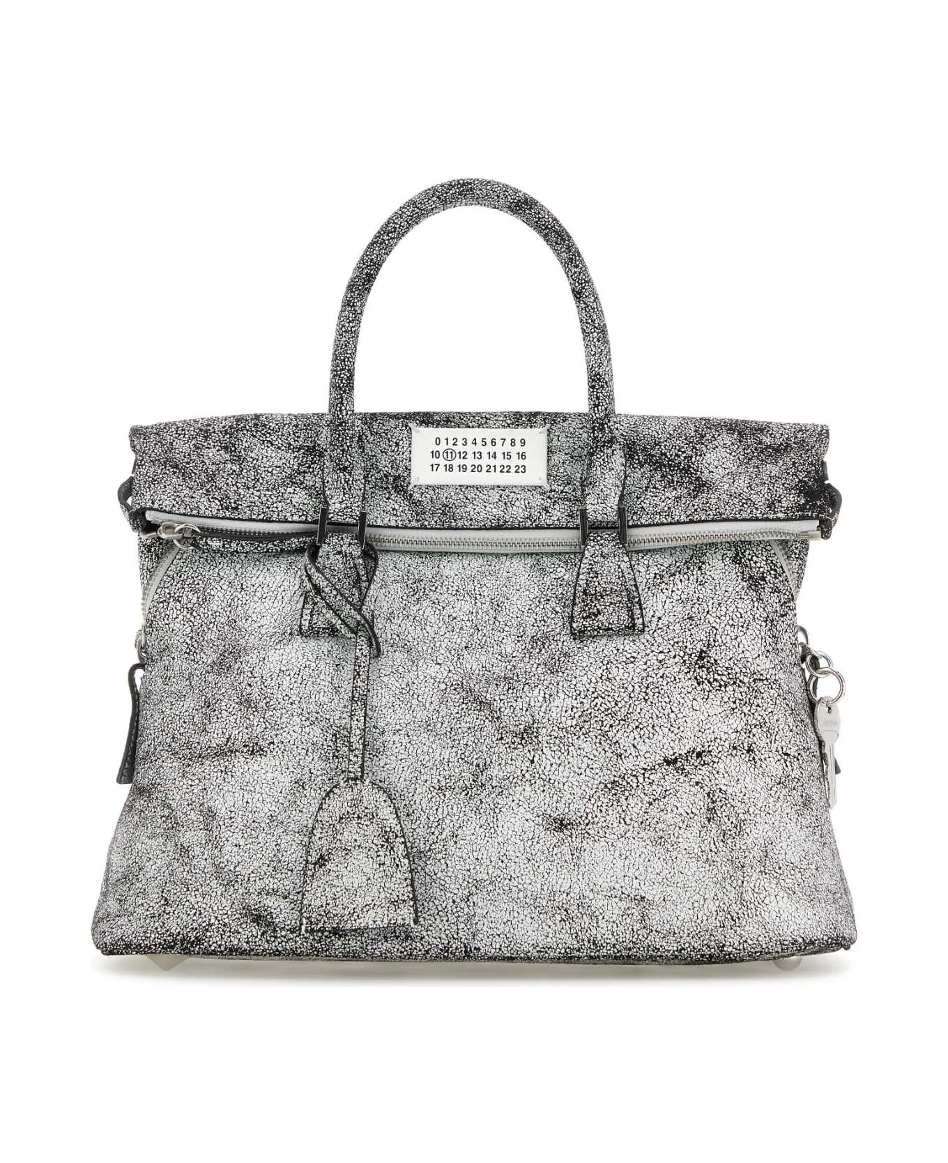 Two-tone Leather Medium 5ac Loved To Death Handbag - 1