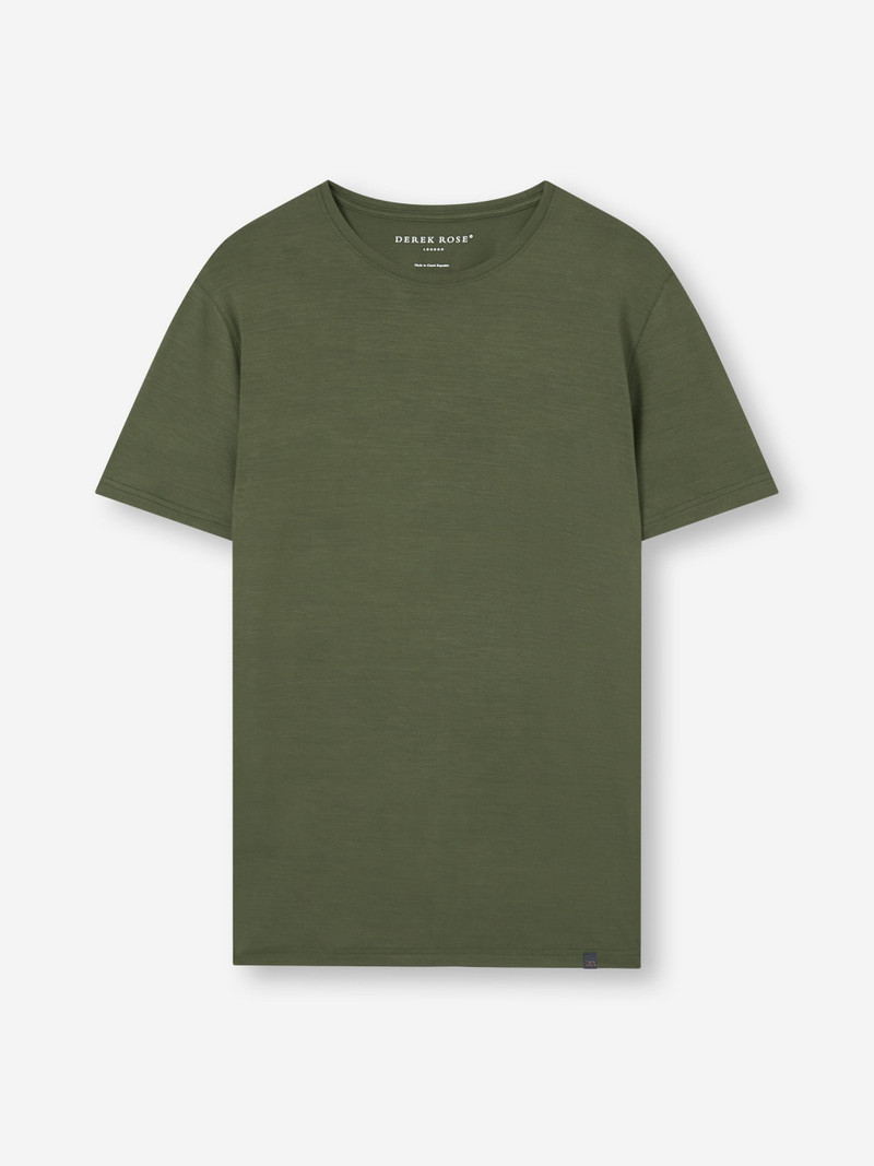 Men's T-Shirt Basel Micro Modal Stretch Evergreen 1