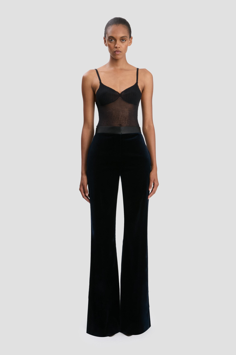 Victoria Beckham Alina Trouser In Midnight outlook