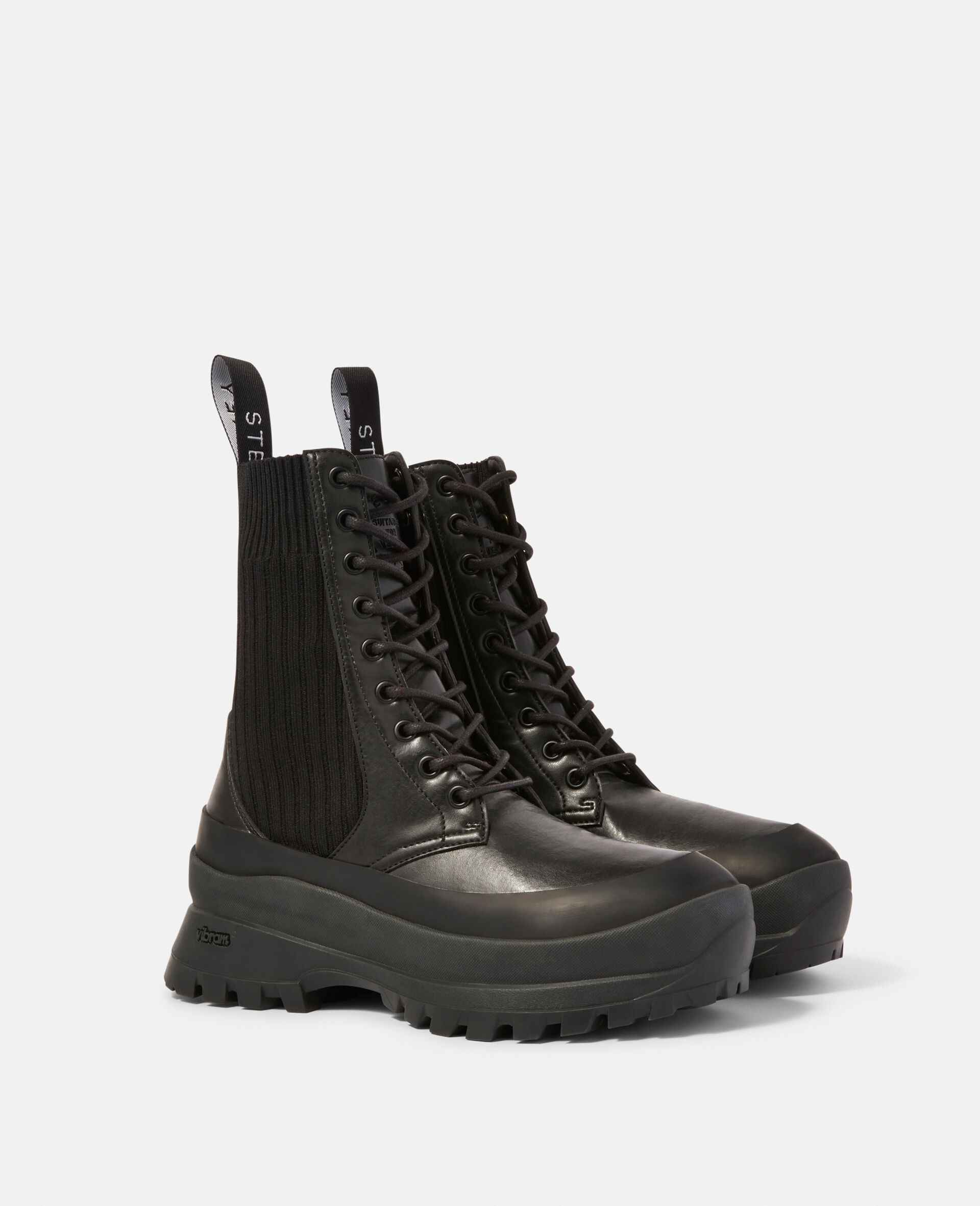 Trace Lace-Up Biker Boots - 2