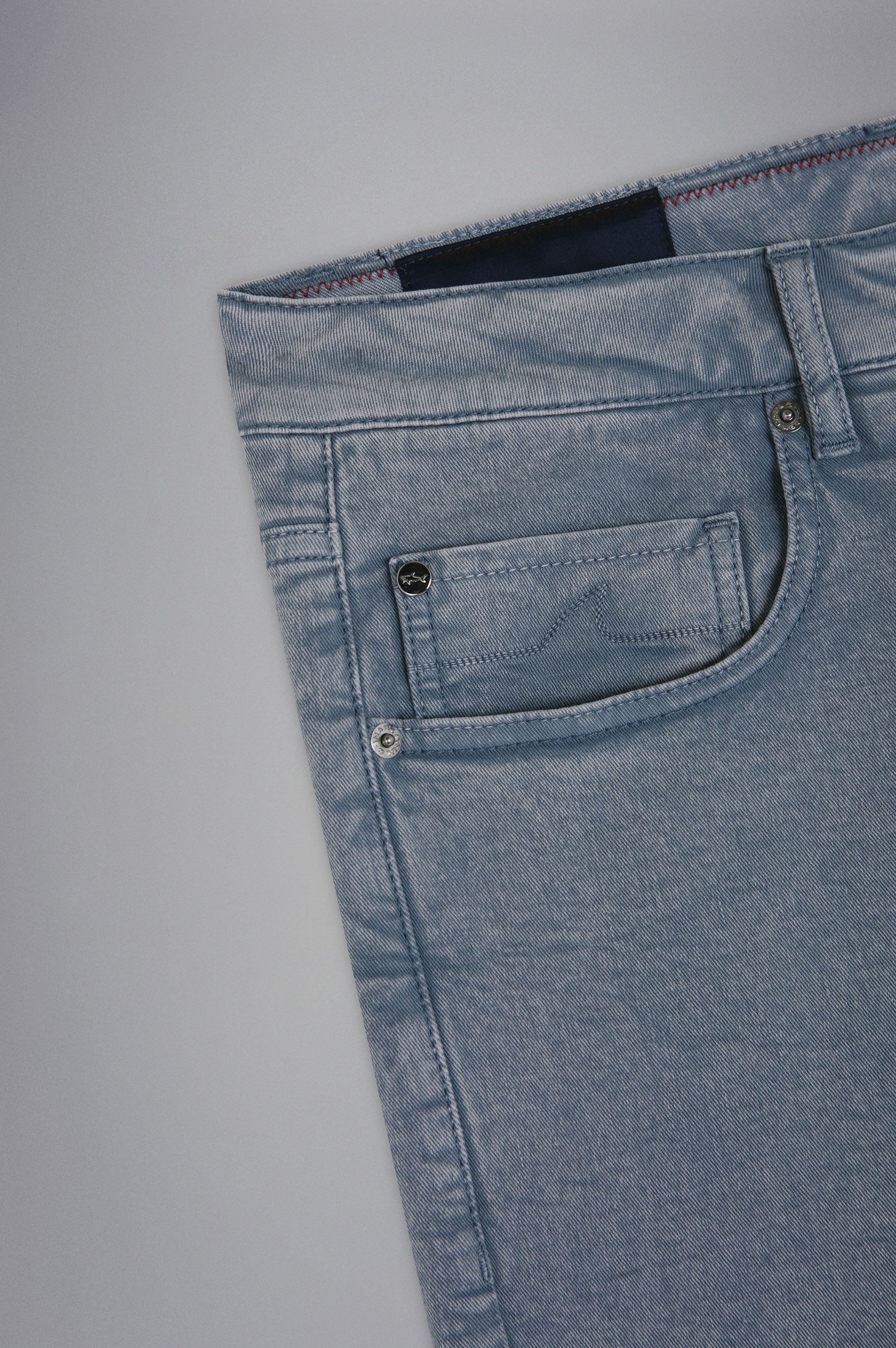 STRETCH COTTON 5 POCKETS TROUSERS - 5