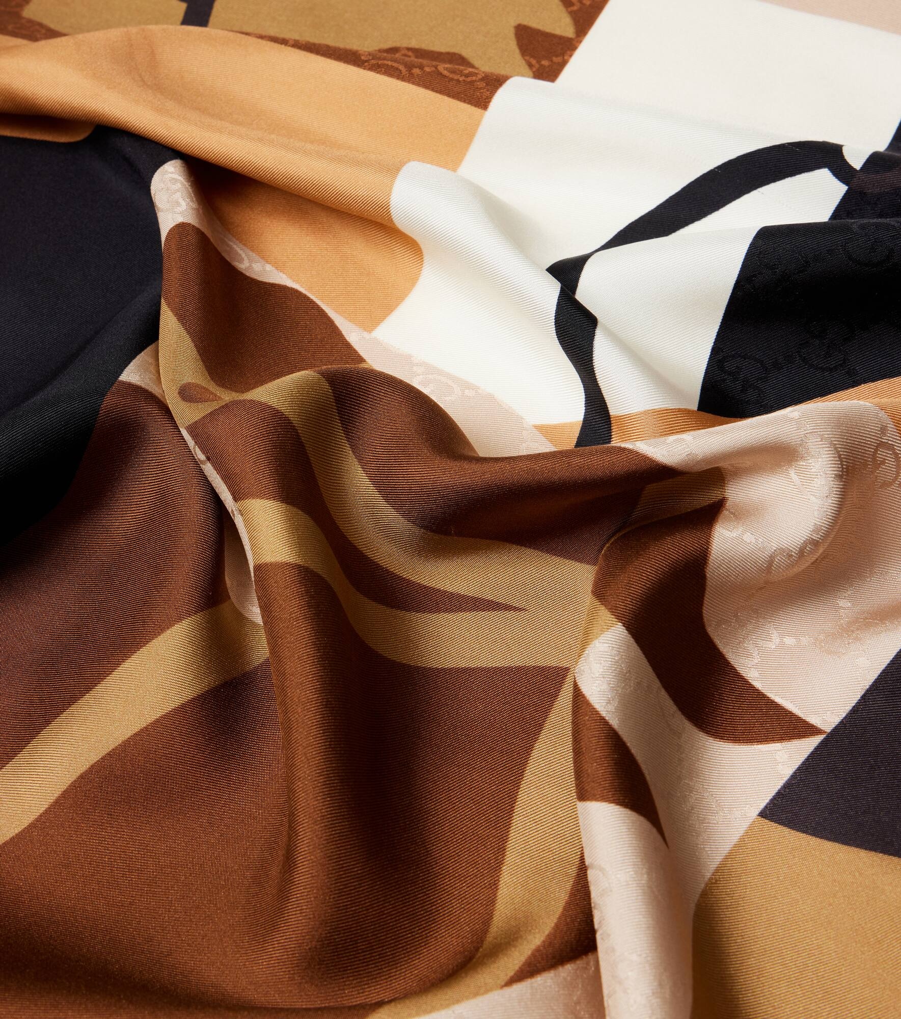 Printed silk scarf - 4