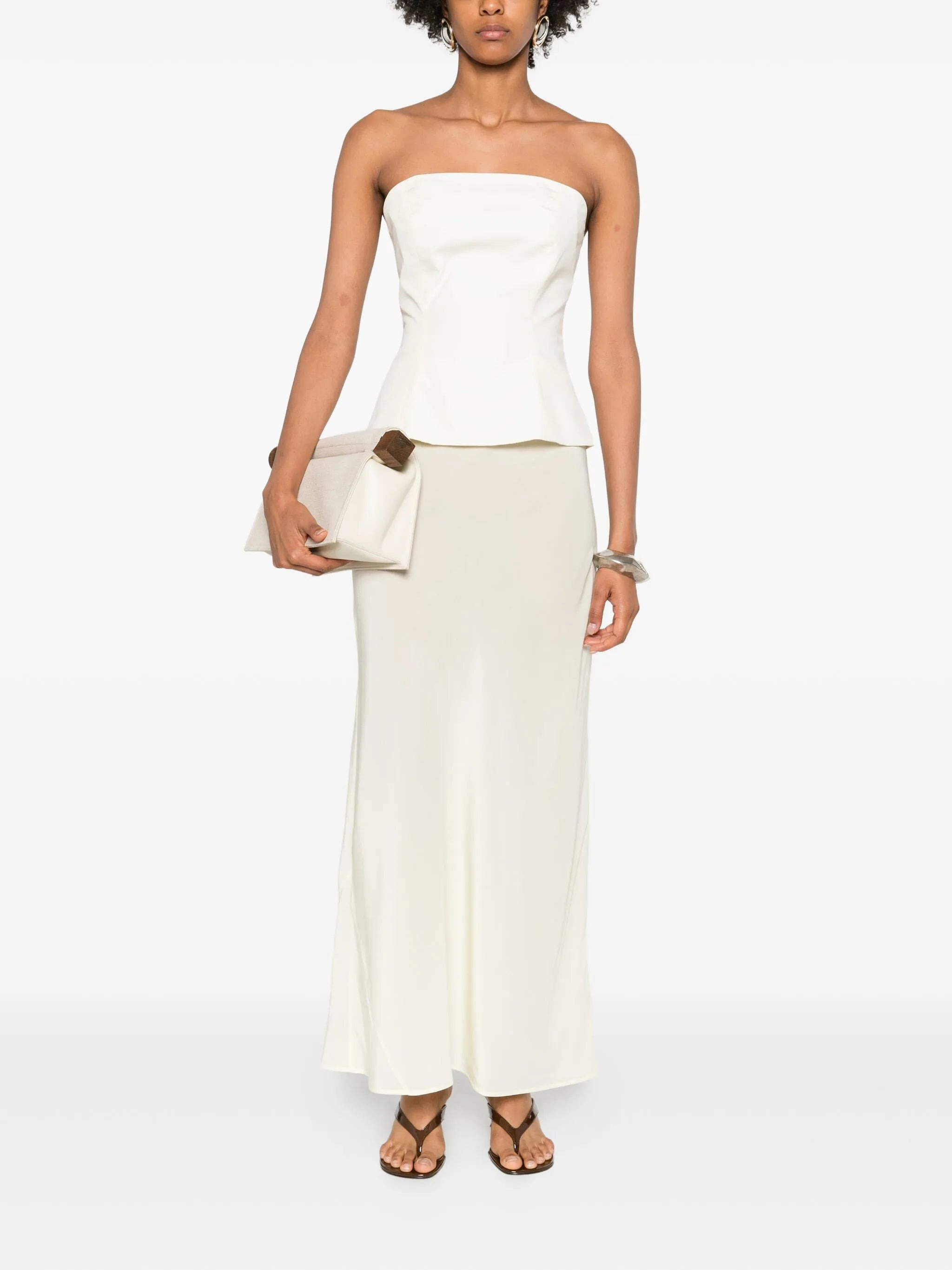 bias-cut half-slip skirt - 2