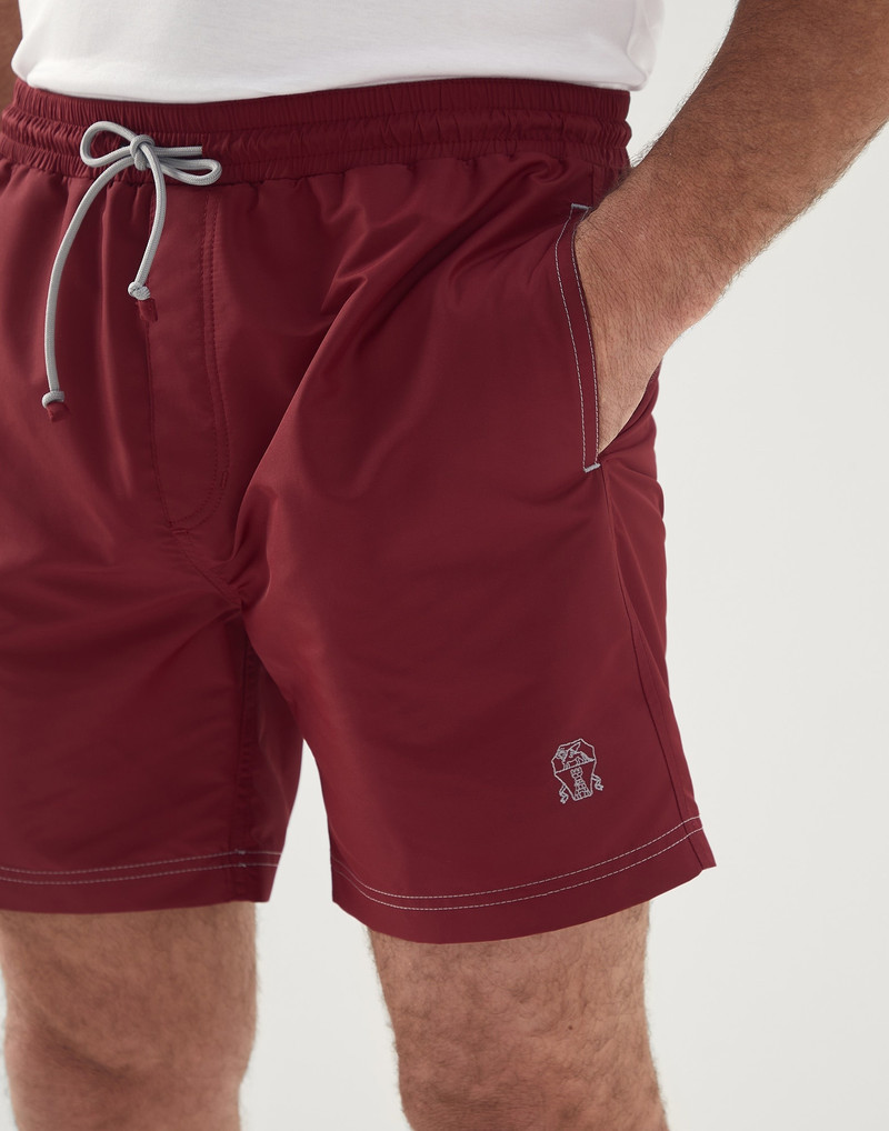 Swim shorts with contrast stitching 1