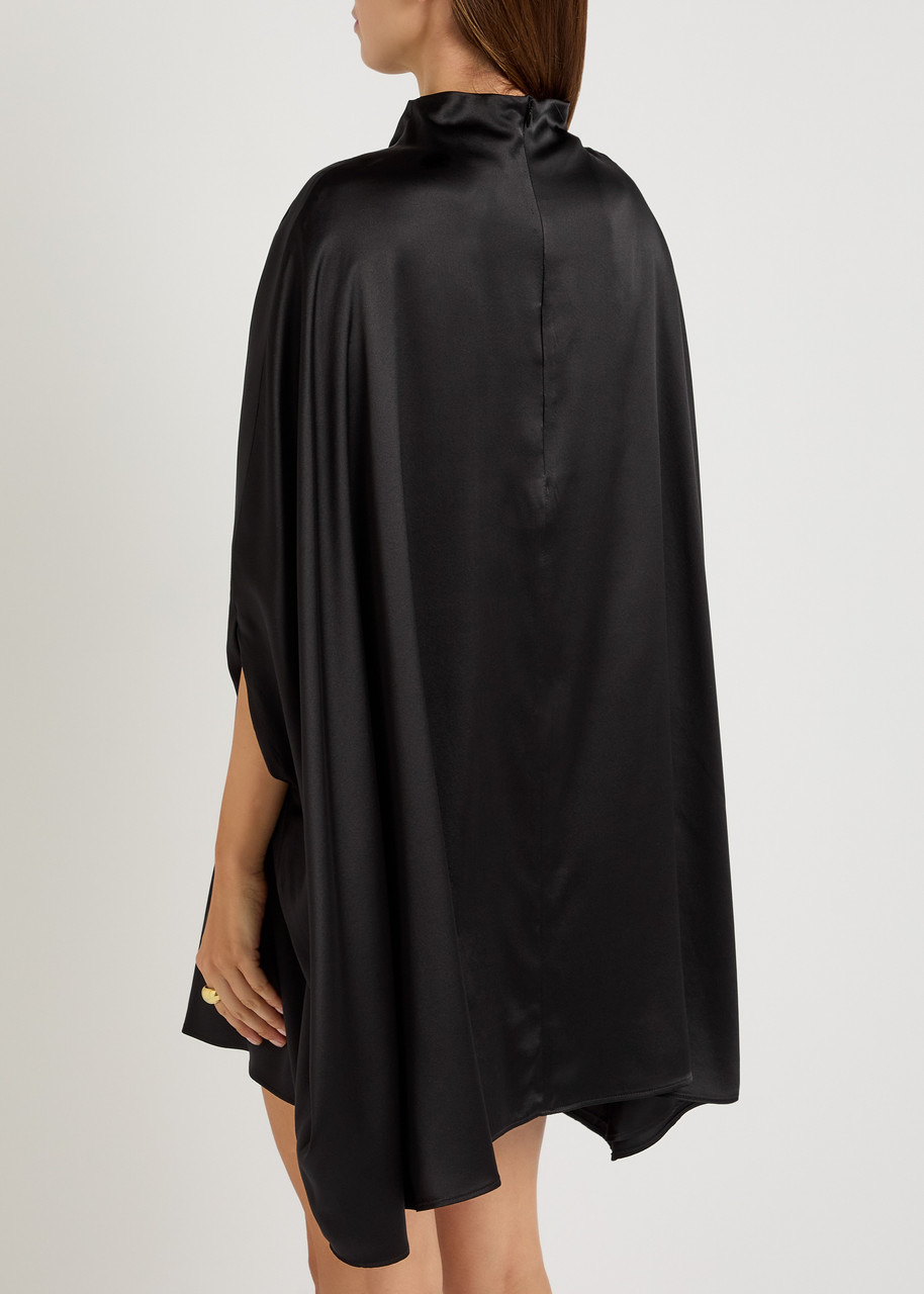 Armarium Miranda Cape-effect Stretch-silk Satin Mini Dress - 3