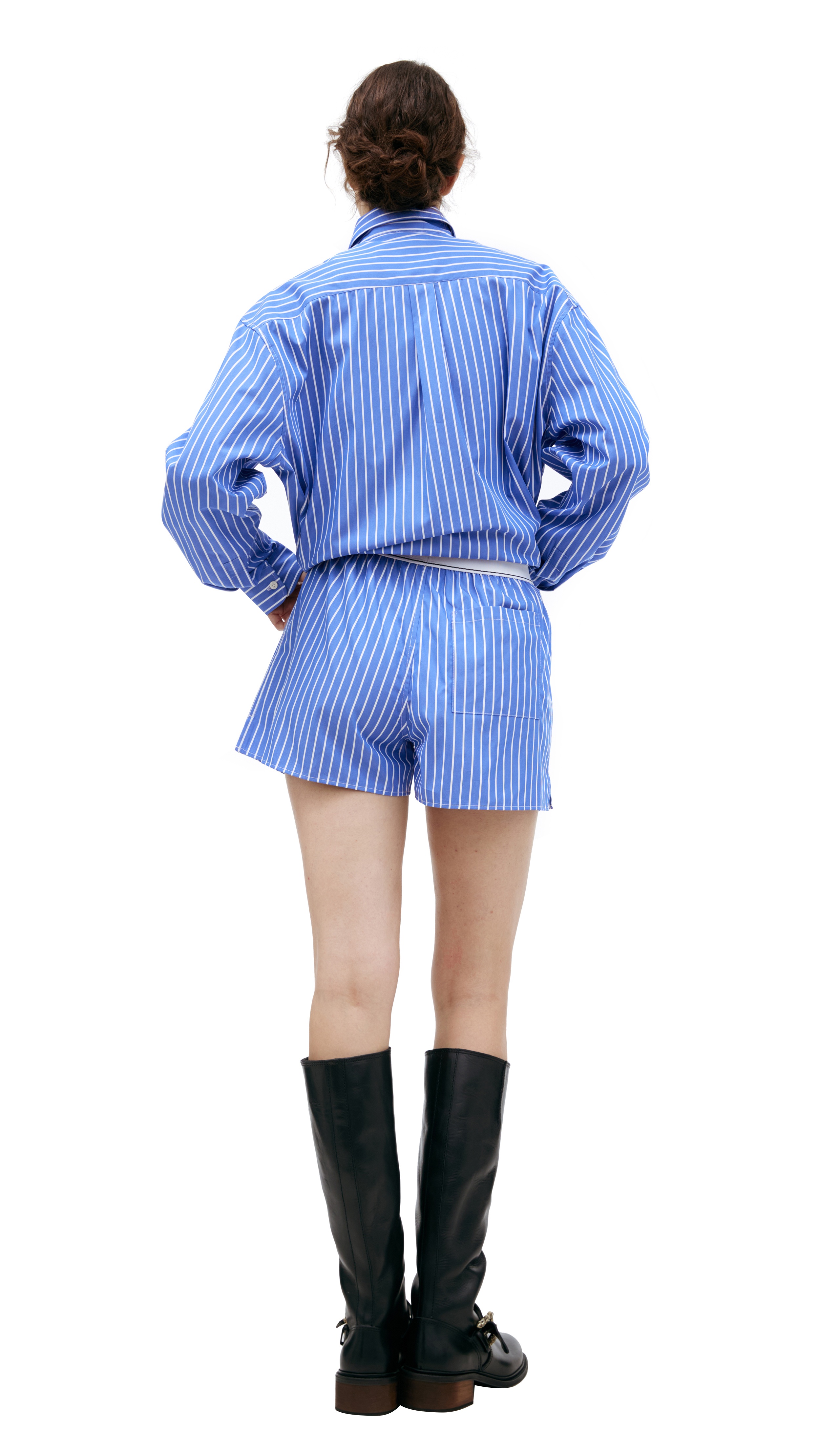 STRIPED COTTON SHORTS - 3