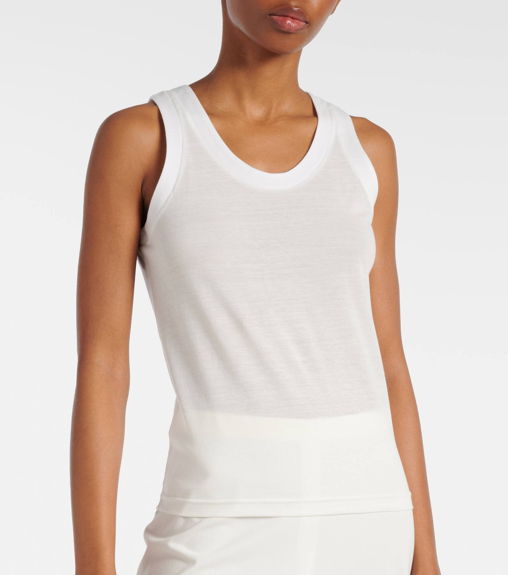 Isha cotton-blend jersey tank top - 5