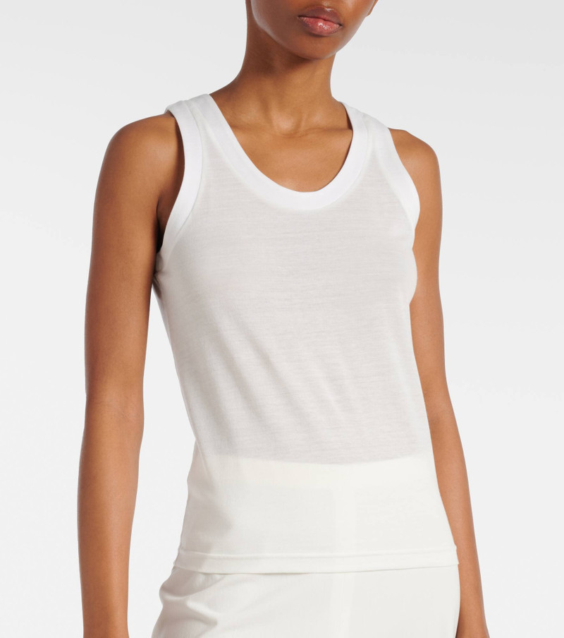 Isha cotton-blend jersey tank top 5