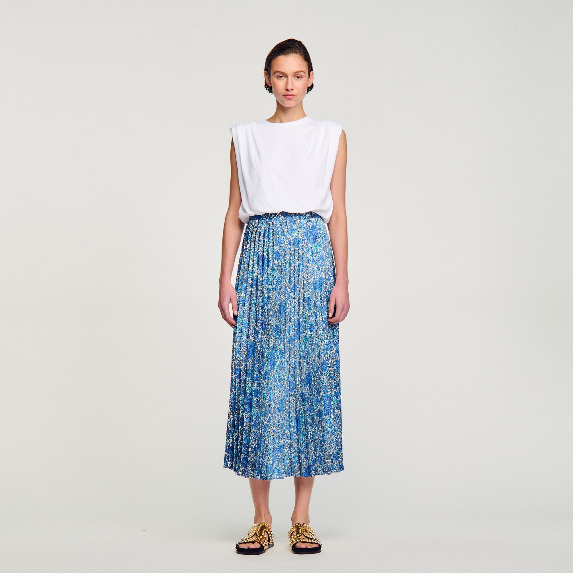 FLOATY FLORAL MAXI SKIRT - 3